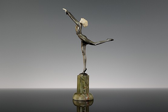 ☑️ Josef Lorenzl Art Deco Dancing Lady Bronze Figure