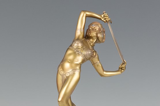 ☑️  Josef Lorenzl art deco bronze salome figurine for sale 