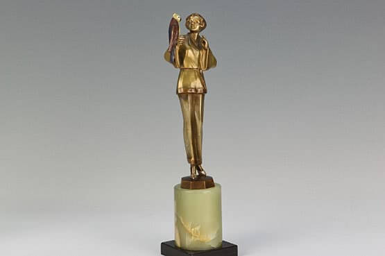 ☑️ art deco figurine Josef Lorenzl bronze