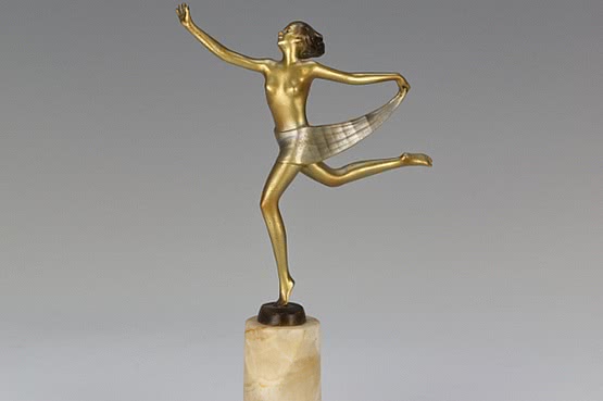 ☑️ art deco bronze figurine by Josef Lorenzl Lorenzi