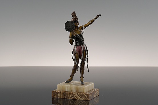 ☑️ Vienna art deco bronze figures for sale Masquerade