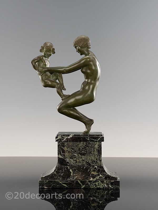  Pierre Le Faguays, Art Deco Bronze France circa 1920's  20th Century Decorative Arts 