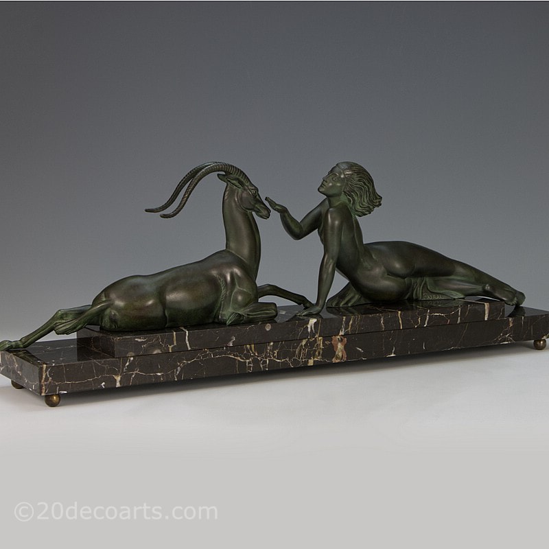  Fayral Seduction - An Art Deco metal sculpture by Fayral, France circa 1930