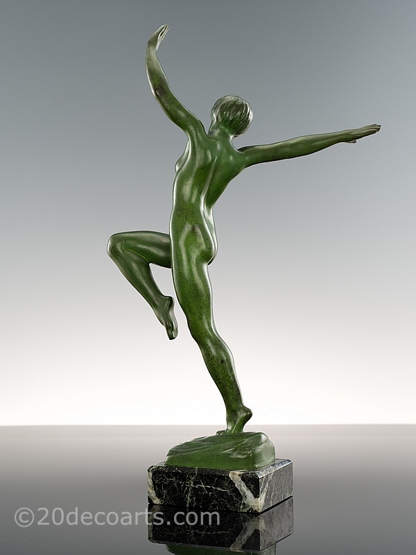 french art deco bronze sculptures for sale.