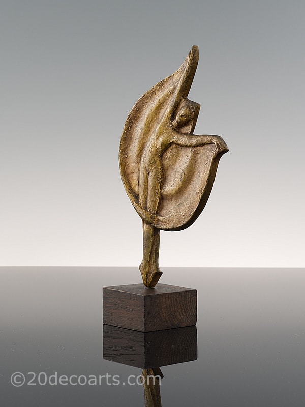 Jean Target - Ballet Dancer bronze sculpture, edited by Susse Frères Foundry Paris France circa 1950, depicting a dancer in motion,