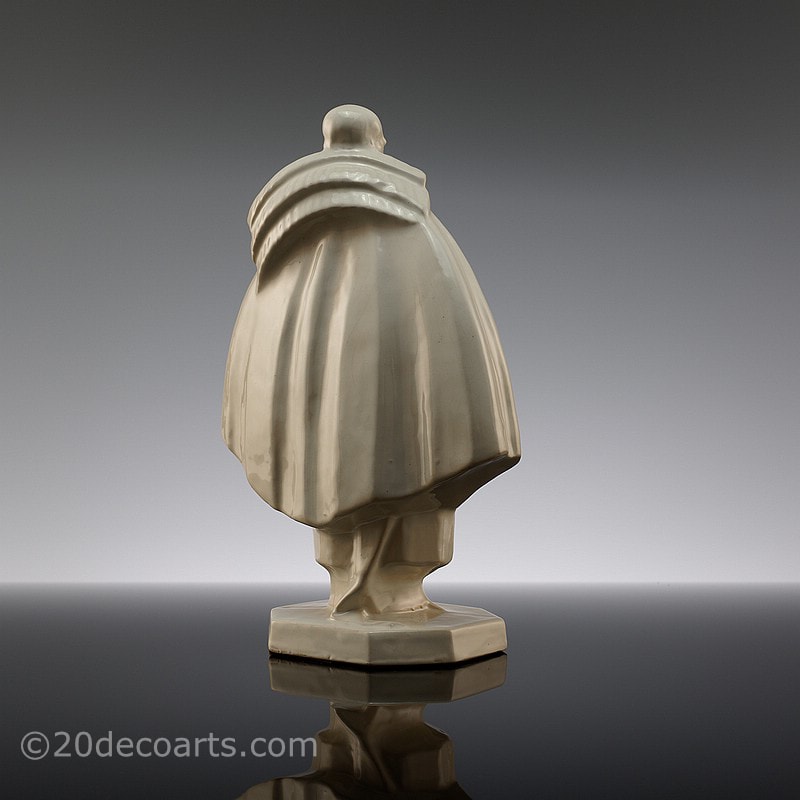 Joe Descomps- art deco fashion pottery figure