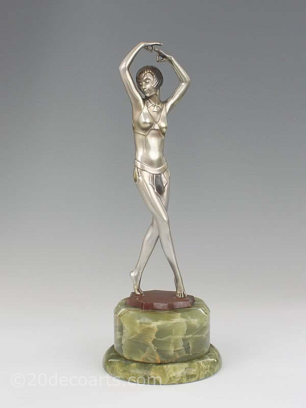 Josef Lorenzl art deco bronze figure for sale