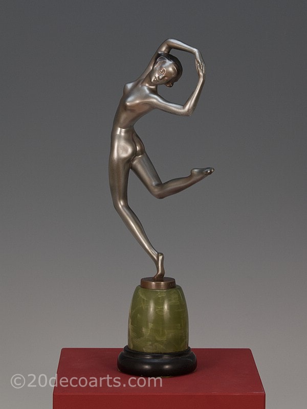  Josef Lorenzl - An Art Deco Austrian bronze figure, circa 1930  2