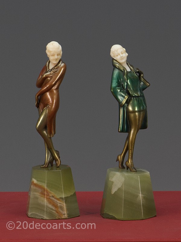   Josef Lorenzl - An Art Deco Austrian bronze figurine, circa 1925  1 