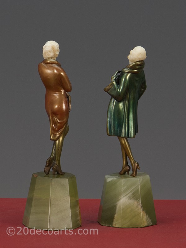  Josef Lorenzl - An Art Deco Austrian bronze figurine, circa 1925  2