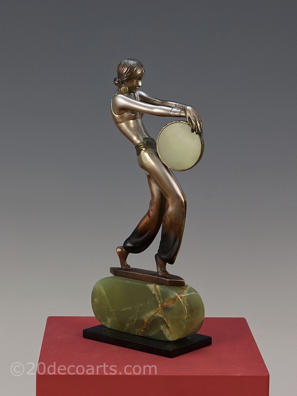   Josef Lorenzl - An Art Deco bronze Harem Dancer figurine, Vienna Austria 3 