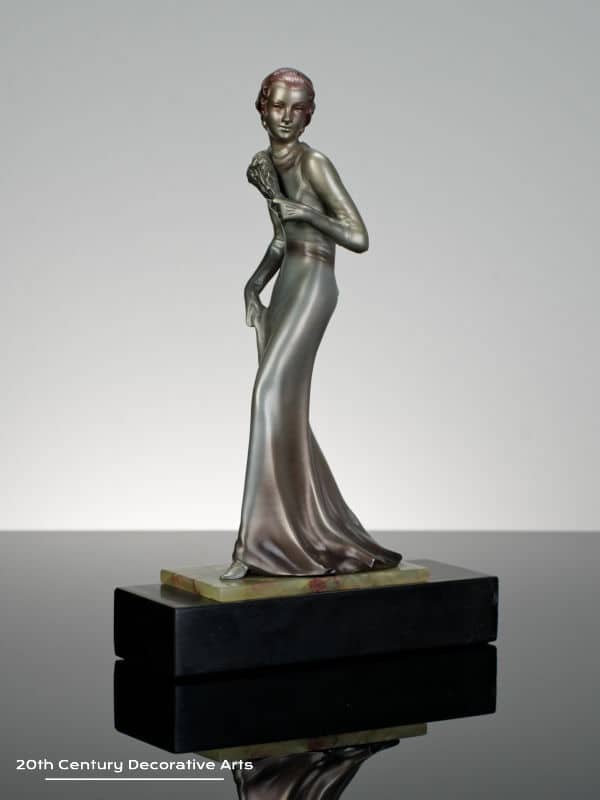 josef lorenzl art deco bronze figure for sale