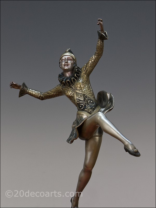  Jules Jourdain art deco statue 1930 bronze 