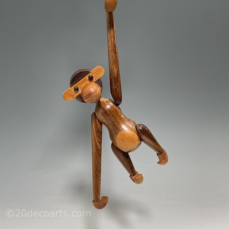  Kay Bojesen Articulated Wooden Monkeys made from Rosewood c1951 