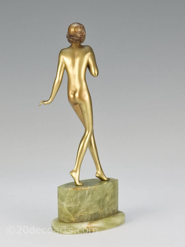  20th Century Decorative Arts |Josef Lorenzl - Art Deco Bronze Dancer Figurine
