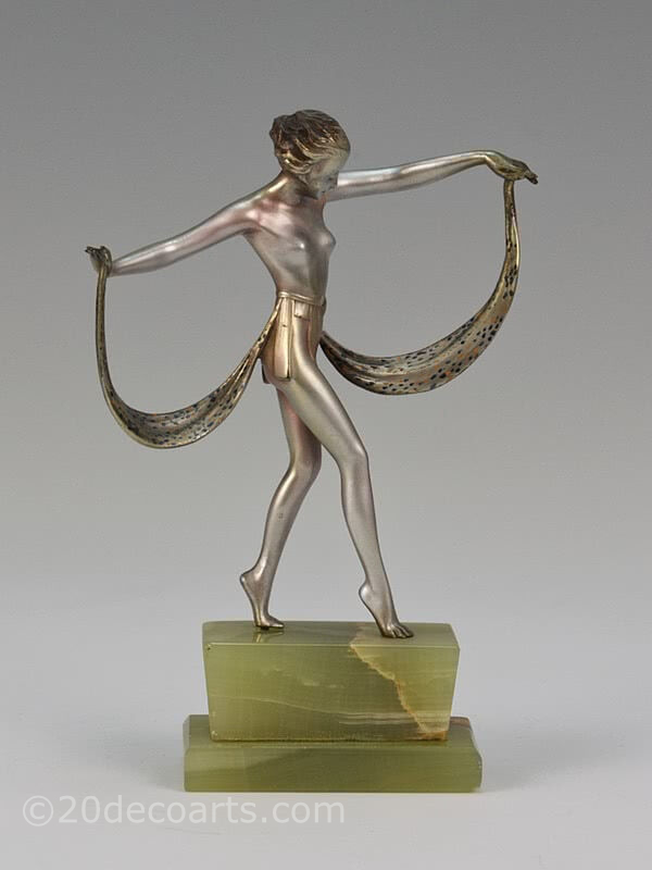  20th Century Decorative Arts |Josef Lorenzl - An Art Deco bronze dancer figure