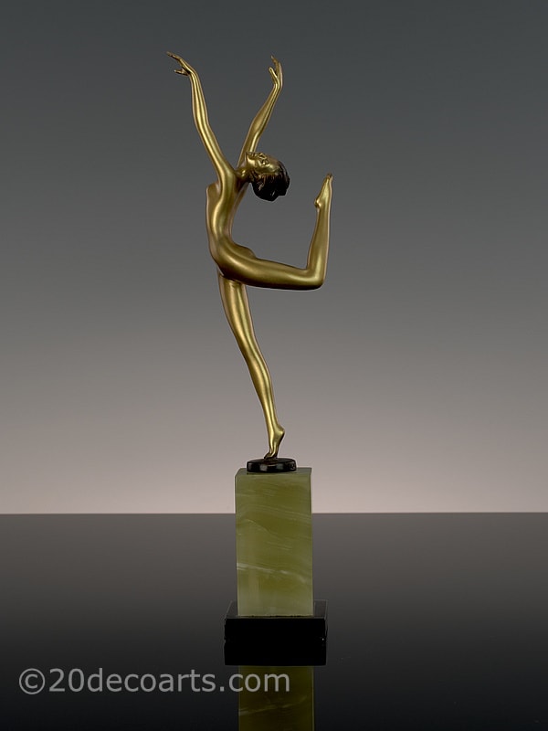  20th Century Decorative Arts |Josef Lorenzl - Art Deco bronze statue 