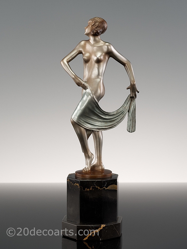   Lorenzl Art Deco Dancing lady figurine 1925   