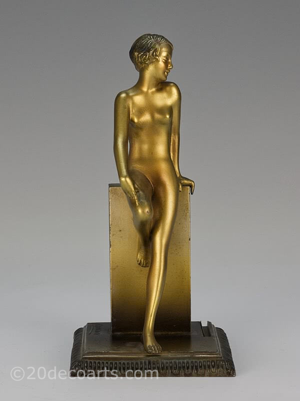  20th Century Decorative Arts |Josef Lorenzl - An Art Deco spelter bronze figure