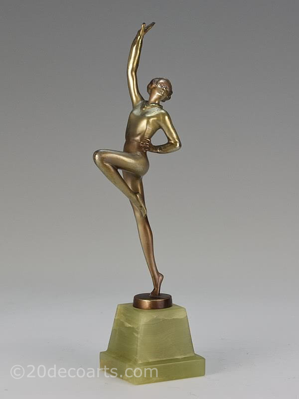  20th Century Decorative Arts |Josef Lorenzl - Art Deco Bronze Dancer