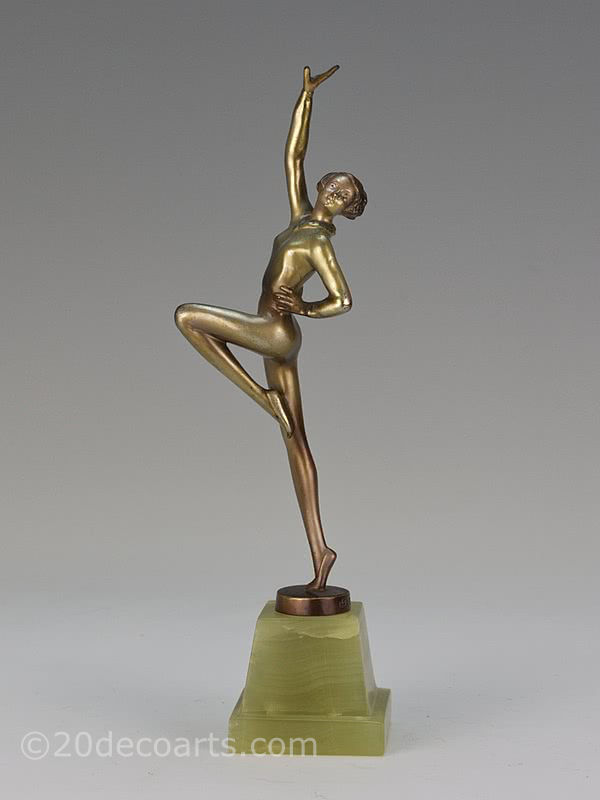  20th Century Decorative Arts |Josef Lorenzl - Art Deco Bronze Dancer