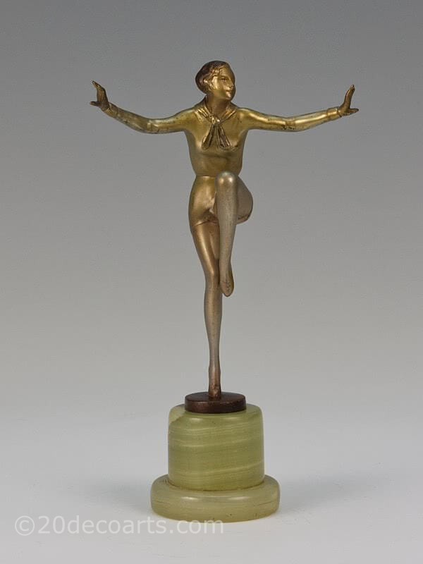  20th Century Decorative Arts |Lorenzl Art Deco Austrian bronze, circa 1930 