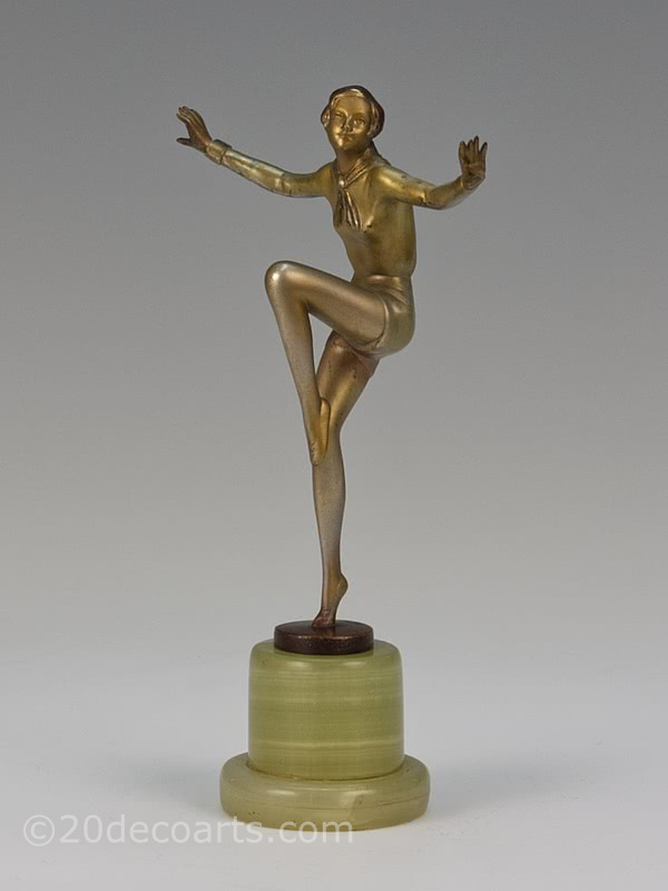  20th Century Decorative Arts |Lorenzl Art Deco Austrian bronze, circa 1930 