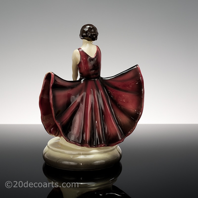  Lorenzl Goldscheider, Art Deco figurine Butterfly Girl,