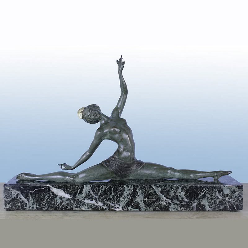 20th Century Decorative Arts |Morante, Art Deco bronze figure France circa 1920s, edited by Marcel Guillemard, Paris.