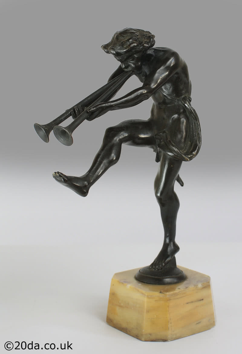  20th Century Decorative Arts |A mythological bronze sculpture of a satyr, probably Marsyas, France circa 1900