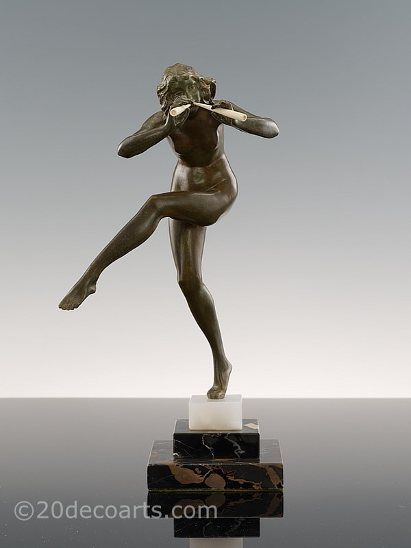  Pierre Le Faguays Art Deco bronze sculpture
