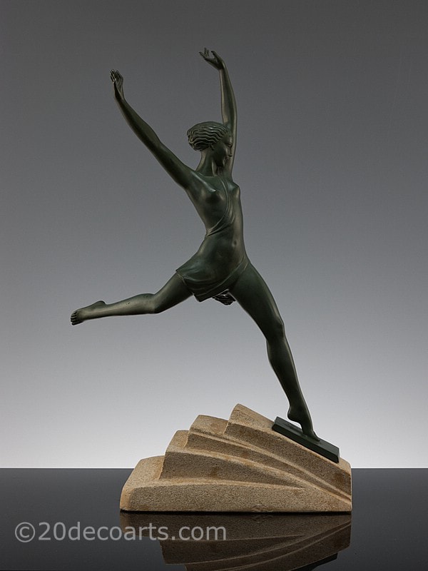  Pierre Le Faguays - Fayral Olympie - Art Deco Sculpture, circa 1930 - Edited by Max Le Verrier, 