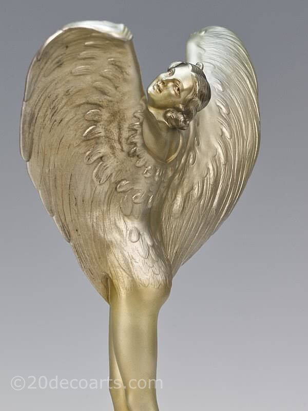 prof. otto poertzel bronze art deco  figurine dancer 1930