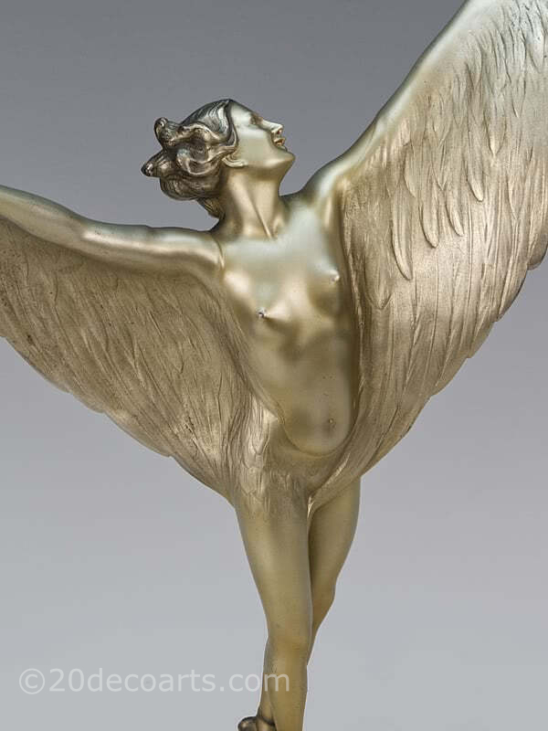prof poertzel bronze dancer  art deco statue 1930