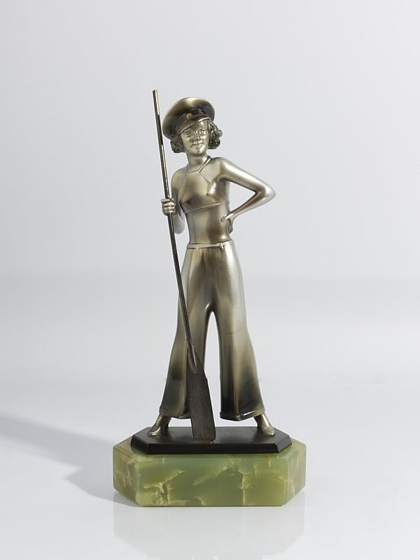 ☑️  Josef Lorenzl art deco bronze figurine for sale