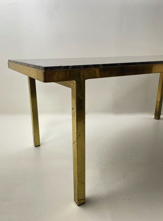 ☑️ 1960s marble brass coffee table