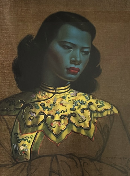 ☑️ Vladimir Tretchikoff (1913-2006) “Chinese Girl” Framed Print c1960 