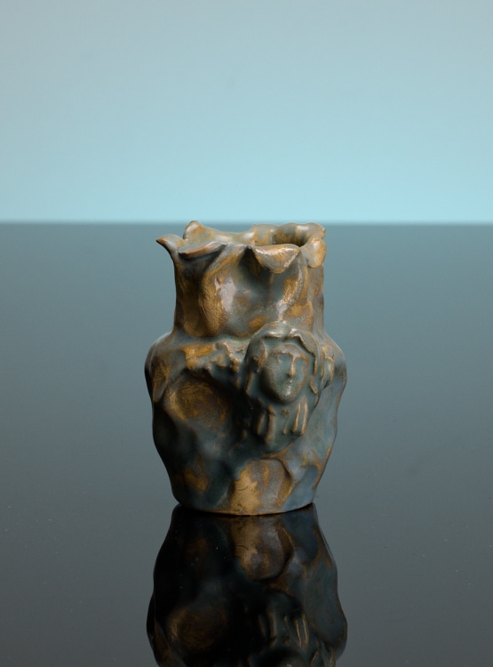 ☑️art nouveau ceramic vase